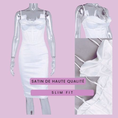 Satin Summer Dress - Italian Street