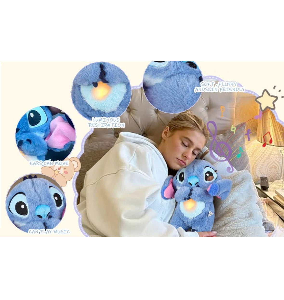 STITCH CALM™️Peluche per un sonno tranquillo