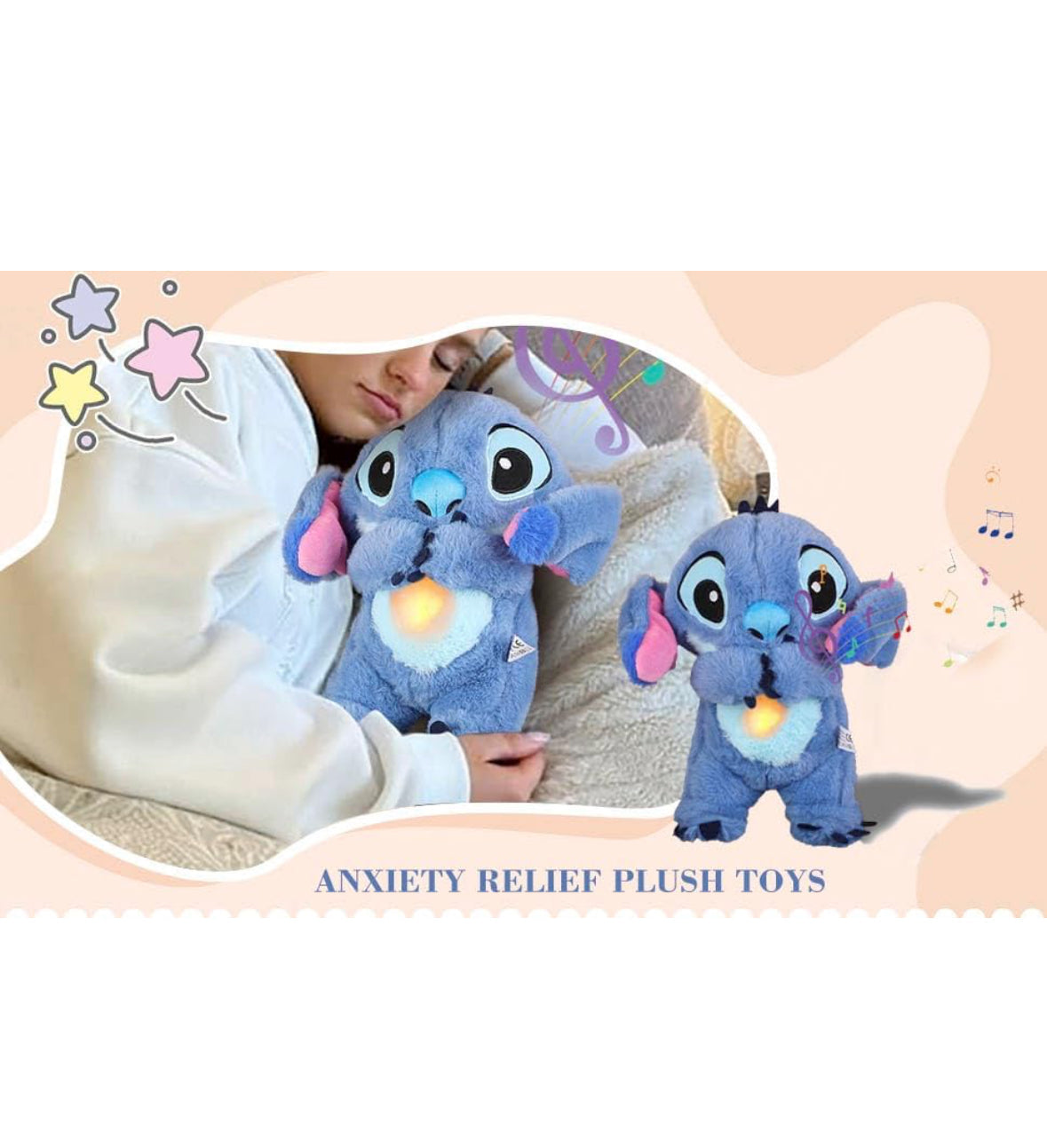 STITCH CALM™️Peluche per un sonno tranquillo